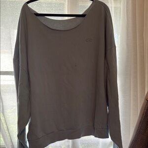 Alo Oversized Blue Sweatshirt